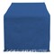 Contemporary Home Living 72" Royal Blue Solid Fringed Rectangular Table Runner